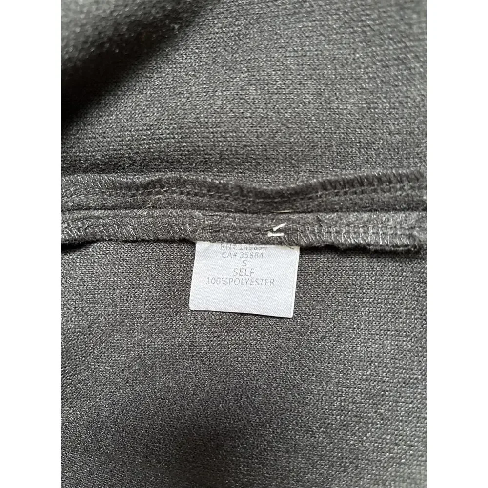 NEW Sadie & Sage Open Front Coat Womens Small Black Relaxed Lagenlook Minimalist - Picture 11 of 12